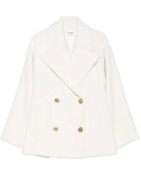 P.A.R.O.S.H. - Notch-Lapel Double-Breasted Coat - Lyst