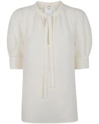 Mantu - Tie-Neck Shirt - Lyst