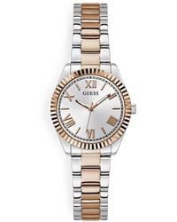 Guess - Fluted Bezel 30Mm Watch - Lyst