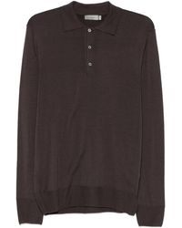 Canali - Button-Placket Polo Shirt - Lyst