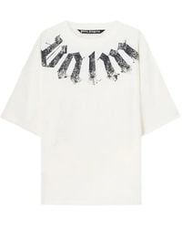 Palm Angels - Logo Cotton T-Shirt - Lyst