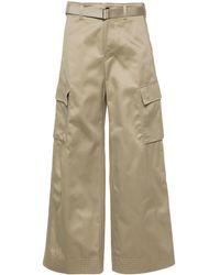 Sacai - Belted Cargo Trousers - Lyst