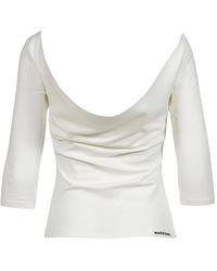 Markgong - Graphic-Print Backless T-Shirt - Lyst