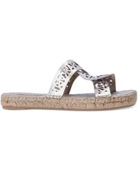 KARL LAGERFELD - Leather Sandals - Lyst