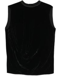 Rick Owens - Draped Velvet Top - Lyst