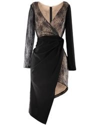 Gemy Maalouf - Wrap-Design Mini Dress - Lyst