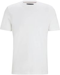 BOSS - Crew-Neck Cotton Jersey T-Shirt - Lyst
