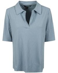 Ralph Lauren - V-Neck Ribbed T-Shirt - Lyst