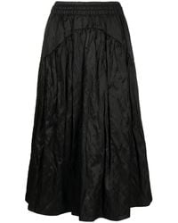 Vince - Elasticated-Waist Gathered Midi Skirt - Lyst
