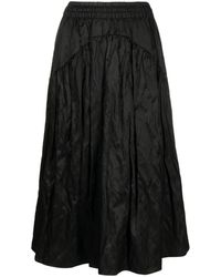 Vince - Elasticated-Waist Gathered Midi Skirt - Lyst