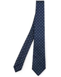 Kiton - Geometric-Print Silk Tie - Lyst