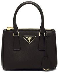 Prada - Galleria Mini-Handtasche Aus Leder - Lyst