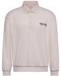 Calvin Klein - Logo-Embroidered Polo Sweater - Lyst