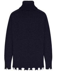 The Seafarer - Distressed Turtleneck Sweater - Lyst