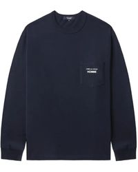 Comme des Garçons - T-Shirt Con Logo E Tasca Applicata - Lyst