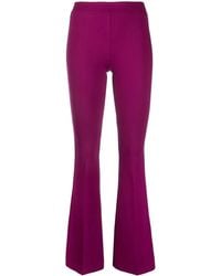 Blanca Vita - Mid-Rise Flared Trousers - Lyst