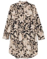 Marc O' Polo - Floral-Print Long-Sleeve Mini Dress - Lyst