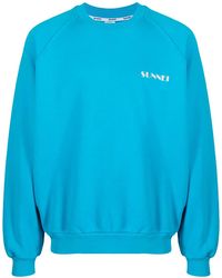 Sunnei - Logo-Print Crew-Neck Sweatshirt - Lyst