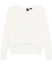 Pinko - Contrasting-Trim Sweater - Lyst