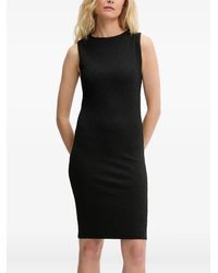 HUGO - Logo-Jacquard Sleeveless Mini Dress - Lyst