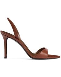 Giuseppe Zanotti - Lilibeth Laminated Leather Sandals - Lyst