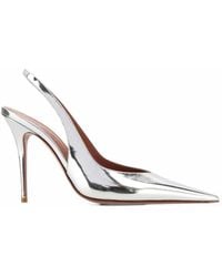 AMINA MUADDI - Anok Metallic Slingback Pumps - Lyst
