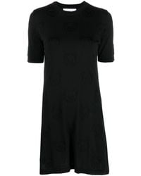 Moschino - Teddy Bear-pattern Mini Dress - Lyst