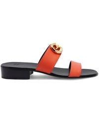 Giuseppe Zanotti - Gregorie Logo-Plaque Sandals - Lyst