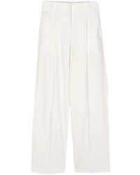 Officine Generale - Pantalones rectos con pliegues - Lyst