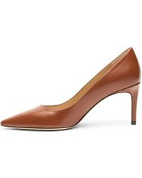 Stuart Weitzman - 75Mm Stuart Power 75 Pointed-Toe Leather Pumps - Lyst
