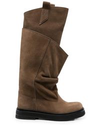 The Attico - Robin Passeggiata Leather Boots - Lyst