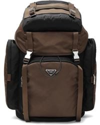 Prada - Re-Nylon Logo-Plaque Backpack - Lyst