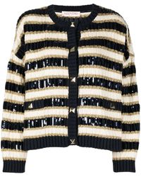 Valentino Garavani - Rockstud Sequinned Cardigan - Lyst