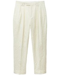 Versace - Wool Creased Formal Pants - Lyst