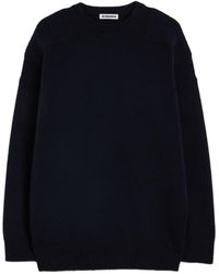 Jil Sander - Wool Blend Crew-Neck Sweater - Lyst