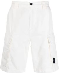 C.P. Company - Shorts Met Logoplakkaat - Lyst