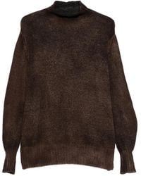 Avant Toi - High-Neck Rib-Trimmed Sweater - Lyst