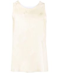 MM6 by Maison Martin Margiela - Numbers Motif-print Panelled Tank Top - Lyst
