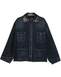 Prada - Button-Fastening Denim Jacket - Lyst
