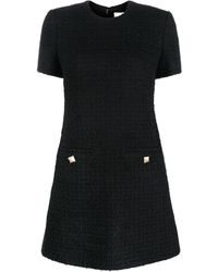 Valentino Garavani - Robe en tweed à manches courtes - Lyst