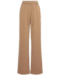 Max Mara - Double Wool Jersey Trousers - Lyst