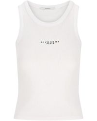 Givenchy - Logo Cotton Tank Top - Lyst