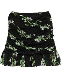 Cynthia Rowley - Floral-Print Silk Mini Skirt - Lyst