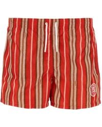 Fendi - Striped Stretch Nylon Swimming Shorts - Lyst