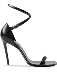 Burberry - Octavia レザーサンダル 100mm - Lyst