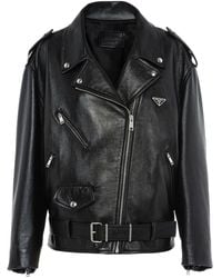Prada - ライダースジャケット - Lyst