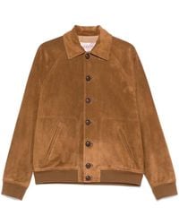 Valentino Garavani - Suede Bomber Jacket - Lyst