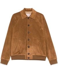 Valentino Garavani - Suede Bomber Jacket - Lyst