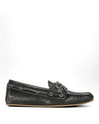 Gucci - Striped Lace-Up Boat Shoes - Lyst