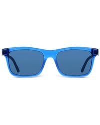 Ferragamo Eyewear - Gancini Rectangle-Frame Sunglasses - Lyst